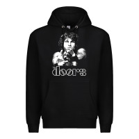 Black Jim Morrison Premium Hoodie - trangStudio