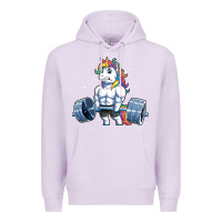 Lilac Unicorn Weightlifting T Fitness Gym Deadlift Rainbow Gifts Party Men W Premium Hoodie - trangStudio