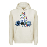 Oatmeal Heather Unicorn Weightlifting T Fitness Gym Deadlift Rainbow Gifts Party Men W Premium Hoodie - trangStudio