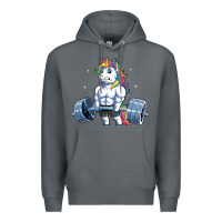 Rock Unicorn Weightlifting T Fitness Gym Deadlift Rainbow Gifts Party Men W Premium Hoodie - trangStudio