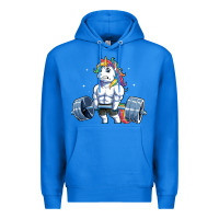 True Royal Unicorn Weightlifting T Fitness Gym Deadlift Rainbow Gifts Party Men W Premium Hoodie - trangStudio