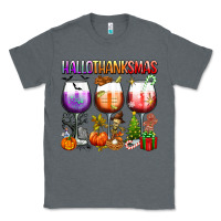 Charcoal Heather hallothanksmas Classic Tee - texasbilliewilder