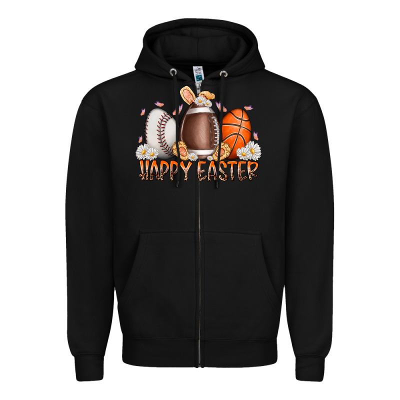 Happy Easter Day Eggs Zipper Hoodie by RacoonDesign | Teevron