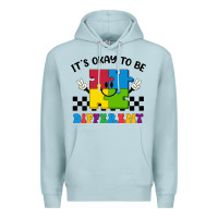 Blue Mist It's Okay To Be Different Premium Hoodie - CowhideDigitalArt