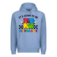 Colony Blue It's Okay To Be Different Premium Hoodie - CowhideDigitalArt
