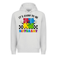 Dove Grey It's Okay To Be Different Premium Hoodie - CowhideDigitalArt