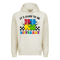 Oatmeal Heather It's Okay To Be Different Premium Hoodie - CowhideDigitalArt