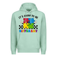 Seafoam It's Okay To Be Different Premium Hoodie - CowhideDigitalArt