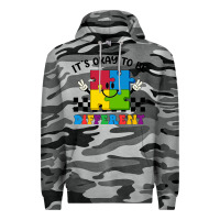 Slate Camo It's Okay To Be Different Premium Hoodie - CowhideDigitalArt