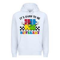 White It's Okay To Be Different Premium Hoodie - CowhideDigitalArt