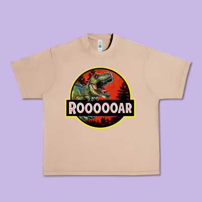 T Rex Roaring Urban Heavy Tee Designed By Ranaportraitstore