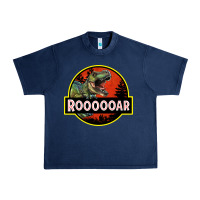 Navy t rex roaring Urban Heavy Tee - RanaPortraitStore