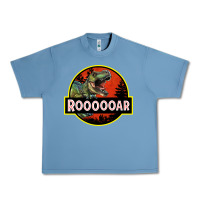 Pebble Blue t rex roaring Urban Heavy Tee - RanaPortraitStore