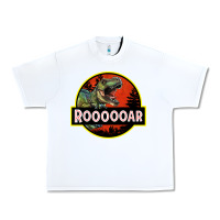 White t rex roaring Urban Heavy Tee - RanaPortraitStore