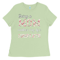 Matcha Being A Mom Makes My Life Complete For dark Ladies Tee - Bettercallsaul