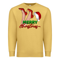 Merry Christmas Heels Premium Sweatshirt | Teevron