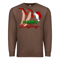 Chestnut merry Christmas heels Premium Sweatshirt - BarkalooDesign