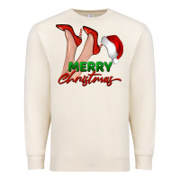 Sandshell merry Christmas heels Premium Sweatshirt - BarkalooDesign