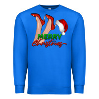 True Royal merry Christmas heels Premium Sweatshirt - BarkalooDesign