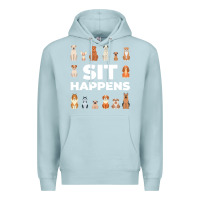 Blue Mist Dog Funny S It Happens Pet Sitting Design Premium Hoodie - trangStudio