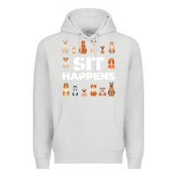 Dove Grey Dog Funny S It Happens Pet Sitting Design Premium Hoodie - trangStudio