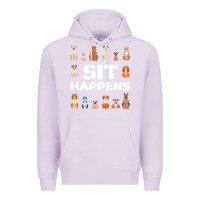 Lilac Dog Funny S It Happens Pet Sitting Design Premium Hoodie - trangStudio
