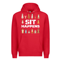 Red Dog Funny S It Happens Pet Sitting Design Premium Hoodie - trangStudio
