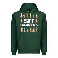 Sports Green Dog Funny S It Happens Pet Sitting Design Premium Hoodie - trangStudio