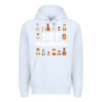 White Dog Funny S It Happens Pet Sitting Design Premium Hoodie - trangStudio