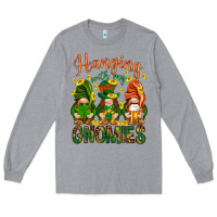 Heather Grey Hanging with my gnomies Long Sleeve Tee - HowdyJamesFarm
