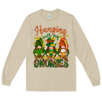 Mushroom Hanging with my gnomies Long Sleeve Tee - HowdyJamesFarm