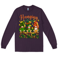 Plum Hanging with my gnomies Long Sleeve Tee - HowdyJamesFarm