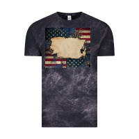 Cloud Black American flag add your text Vintage Tee - CowGirlArtShop