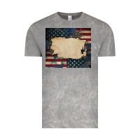 Cloud Rock American flag add your text Vintage Tee - CowGirlArtShop