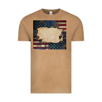 American Flag Add Your Text Vintage Tee | Teevron