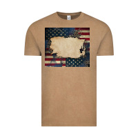 Vintage Coffee American flag add your text Vintage Tee - CowGirlArtShop