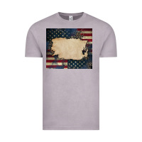 Vintage Zinc American flag add your text Vintage Tee - CowGirlArtShop