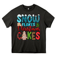 Asphalt snow flakes and Christmas cakes Heavy Core Tee - Jasminsmagicworld