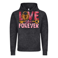 Vintage Black Love you forever Valentine's Day Vintage Hoodie - HowdyJamesFarm