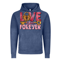 Vintage Denim Love you forever Valentine's Day Vintage Hoodie - HowdyJamesFarm