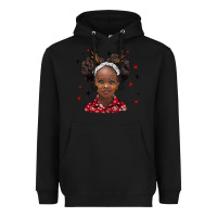 Black christmas african girl Heavyweight Hoodie - BarkalooDesign