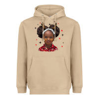 Mushroom christmas african girl Heavyweight Hoodie - BarkalooDesign