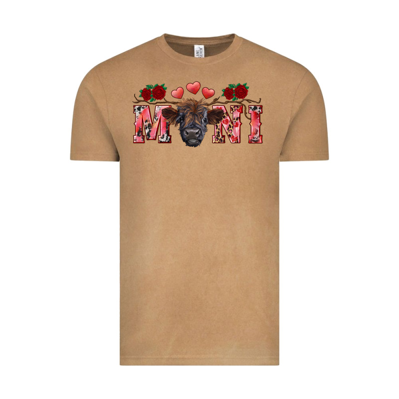 Valentine's Day Mini Black Highland Calf Vintage Tee by RanaPortraitStore | Teevron