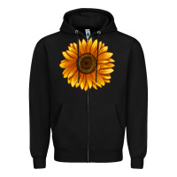 Soraya Sunflower Zipper Hoodie | Teevron