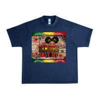 Navy i am black history Urban Heavy Tee - CowGirlArtShop
