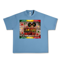 Pebble Blue i am black history Urban Heavy Tee - CowGirlArtShop