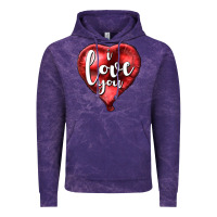 Cloud Purple I love you heart balloon Valentine's Day Vintage Hoodie - HowdyJamesFarm