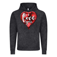 Vintage Black I love you heart balloon Valentine's Day Vintage Hoodie - HowdyJamesFarm
