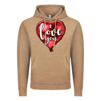 Vintage Coffee I love you heart balloon Valentine's Day Vintage Hoodie - HowdyJamesFarm