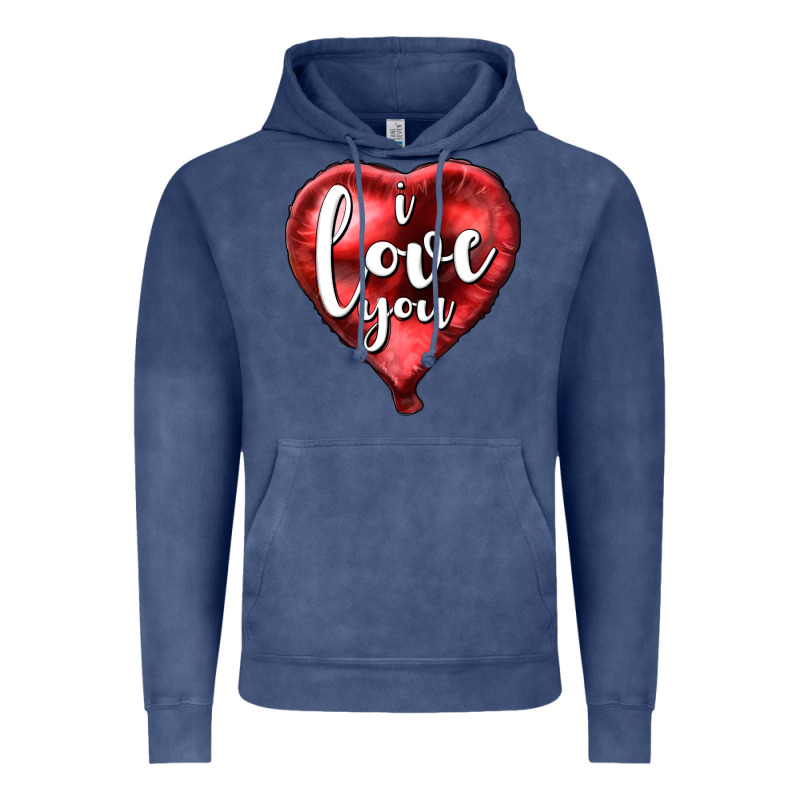 I Love You Heart Balloon Valentine's Day Vintage Hoodie by HowdyJamesFarm | Teevron